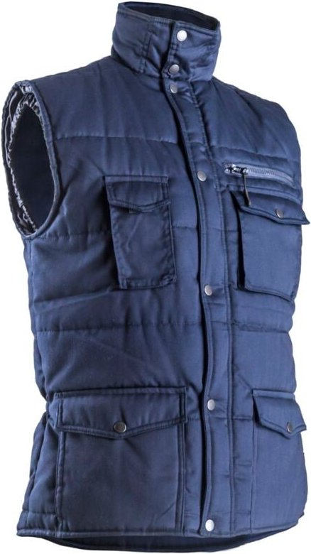 Warmer gesteppter ärmelloser Arbeitsschutzweste POLENA Dunkelblau 2XL - 56/58