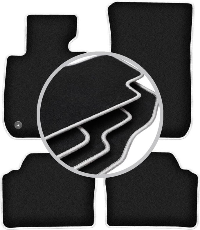 CARLUX-SILVER Autofußmatten für: BMW 3 E90 Limousine (2004-2011)