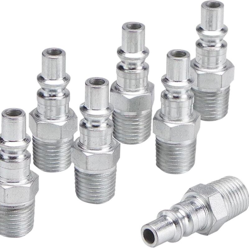 YMYNY 10 Stück Kompressor-Armaturen 1/4 Zoll BSP Europäischer pneumatischer Schnellverbinder
