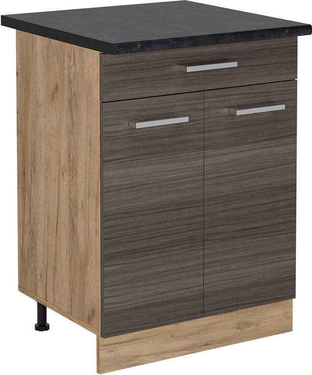 Vicco - Küchenunterschrank R-Line, Edelgrau, 60 cm mit Schublade, ap Anthrazit