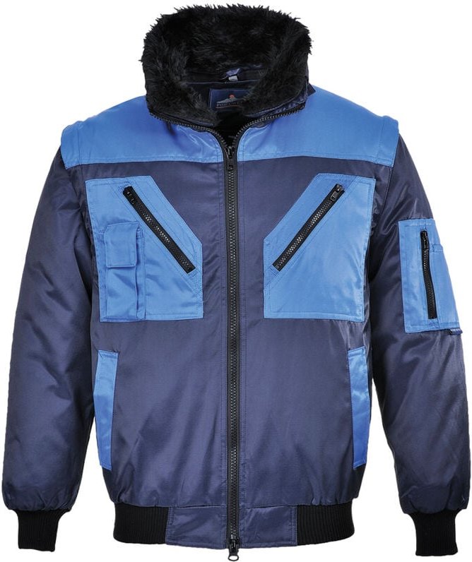 Bicolor Pilotjacke Marine M