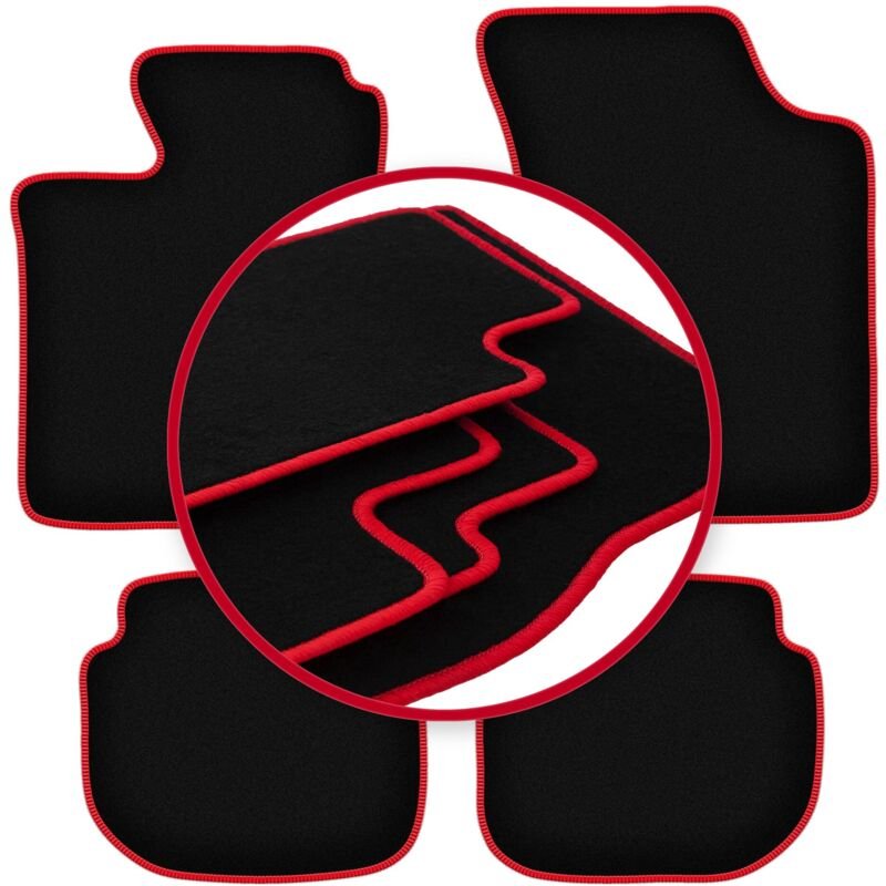 CARLUX-RED Autofußmatten für: Volvo 440 / 460 Limousine (1988-1996)