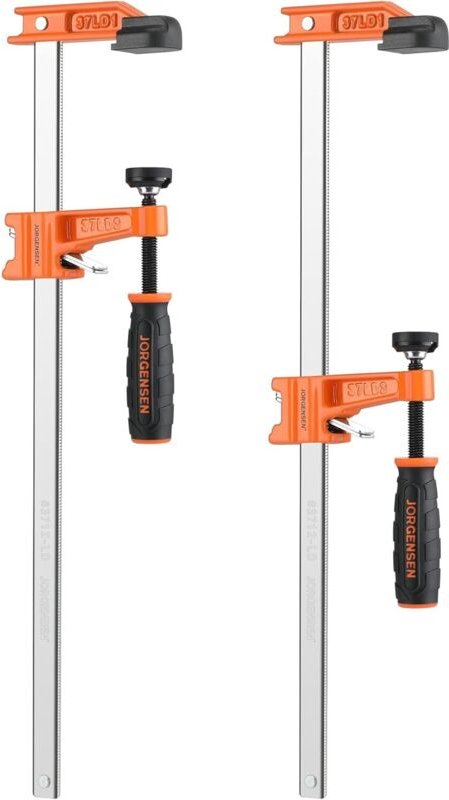 Thumbnail - Jorgensen Set mit 2 Metallzwingen, Schraubzwinge mit 51 mm Backe, maximale Spannkraft 136 kg, maximale Öffnung 300 mm