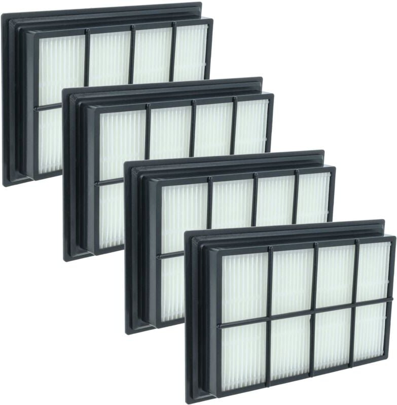 Thumbnail - vhbw 4x Staubsaugerfilter kompatibel mit Kärcher SV1802, SV1902, SV7 Staubsauger - HEPA-Filter Schwarz Weiß