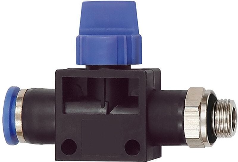 3/2-Wegeventil »Blaue Serie«, Steckanschluss, g 3/8 a., s-g Ø12mm - Riegler
