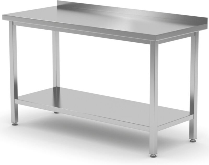 Wandmontierter Esstisch mit Kante und Ablage 80x70x85 cm - Hendi 812716