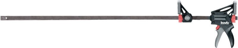 Einhand-Zwinge Spann- und Spreiz-Zwinge, Spannweite 600 mm, Spanntiefe 85 mm, zum Halten, Klemmen, Verleimen u. Spreizen...