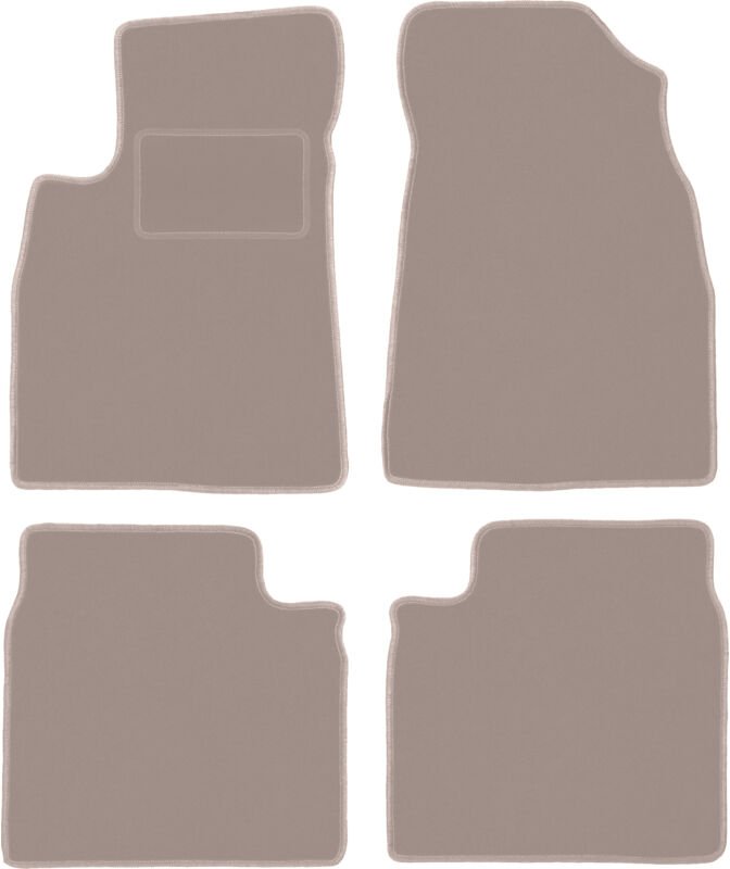 Beige Veloursmatten für: Kia Opirus Limousine (2002-2011)