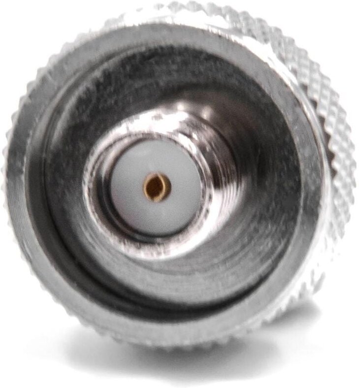 vhbw Antennenadapter kompatibel mit Baofeng UV-5R FD 880 Funkgeräte - SMA Buchse auf BNC Buchse Adapter, Silber