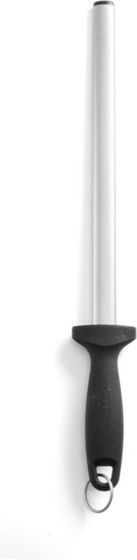 Hendi - Wetzstahl, diamant, Profi Line, oval, Schwarz, (L)450mm