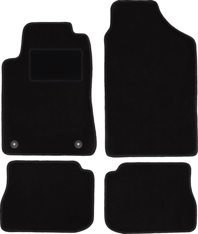 Schwarze Veloursmatten für: Peugeot 605 Limousine (1989-1999)