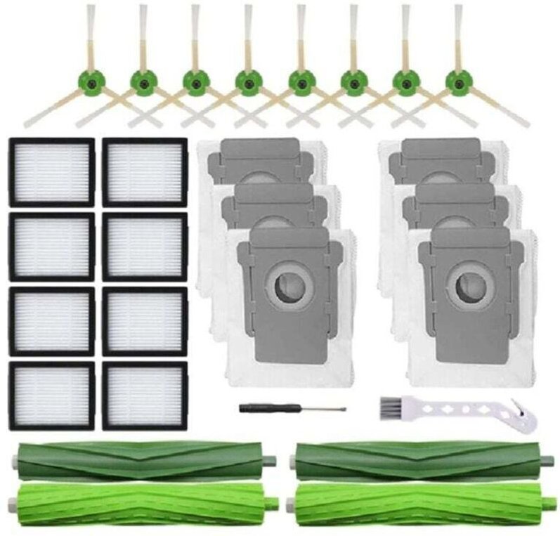 XVX - Kit per Irobot Roomba I7 I7+ I3 I4 I6 I8+ J7+ E5 E6 E7 Robot aspirapolvere