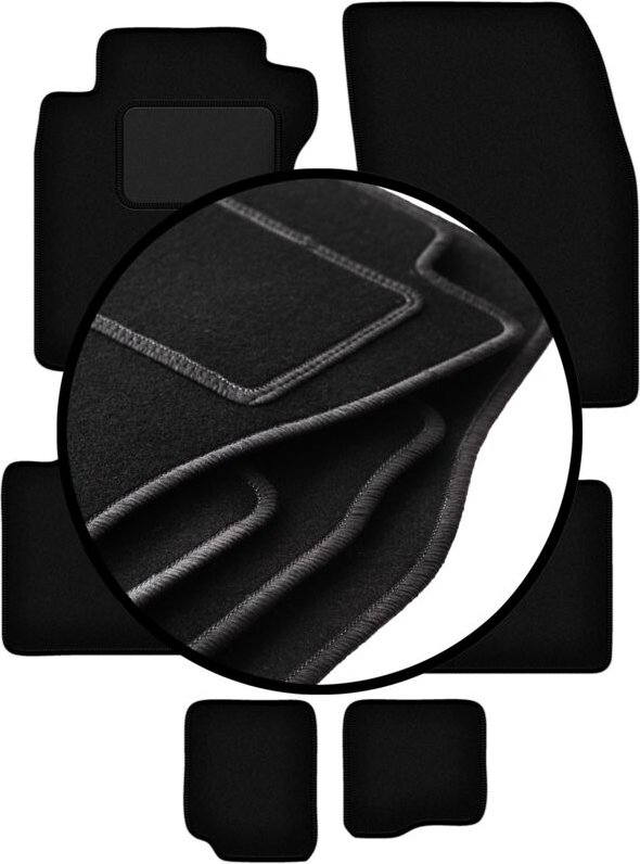 Komplettset Veloursmatten für: Nissan X-Trail III T32 FL 7-Sitzer (2017-2021)