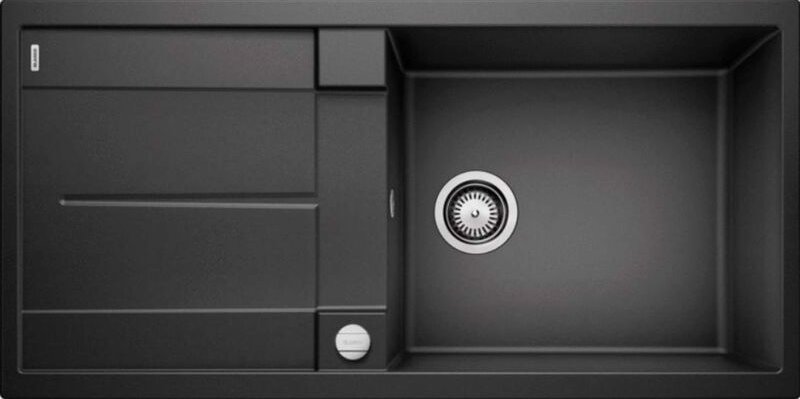 Metra xl 6 - Silgranitspüle, 100x50 cm, mit Ablaufsystembedienung, Anthrazit 515286 - Blanco