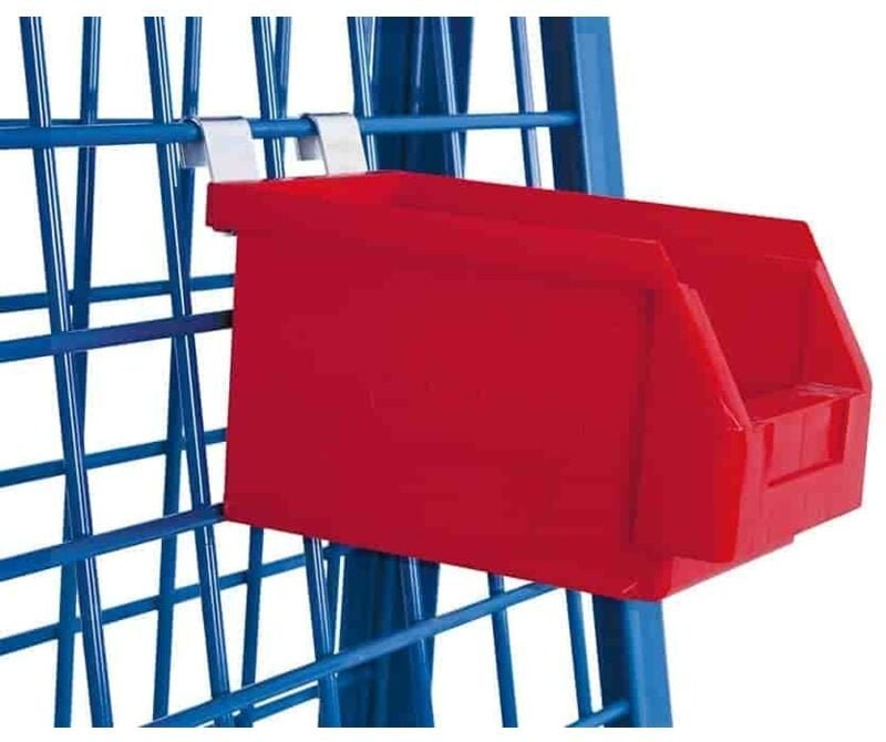 VARIOfit Materialkiste, rot 140x230x130mm für Werkstückwagen