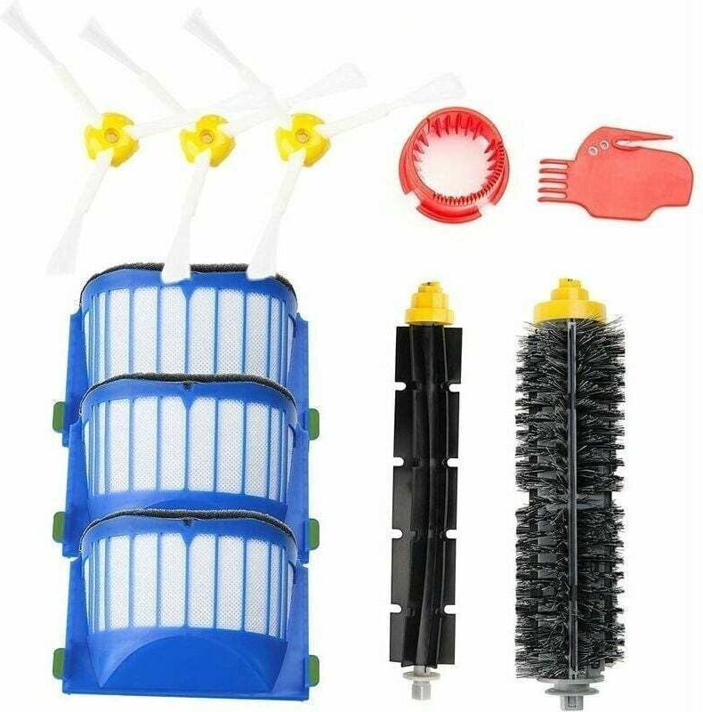 Zubehör für iRobot Roomba 600 Series Wartungsset mit Bürsten und Filtern für, Nachfüllset für Roomba 600 Series 605 610 ...