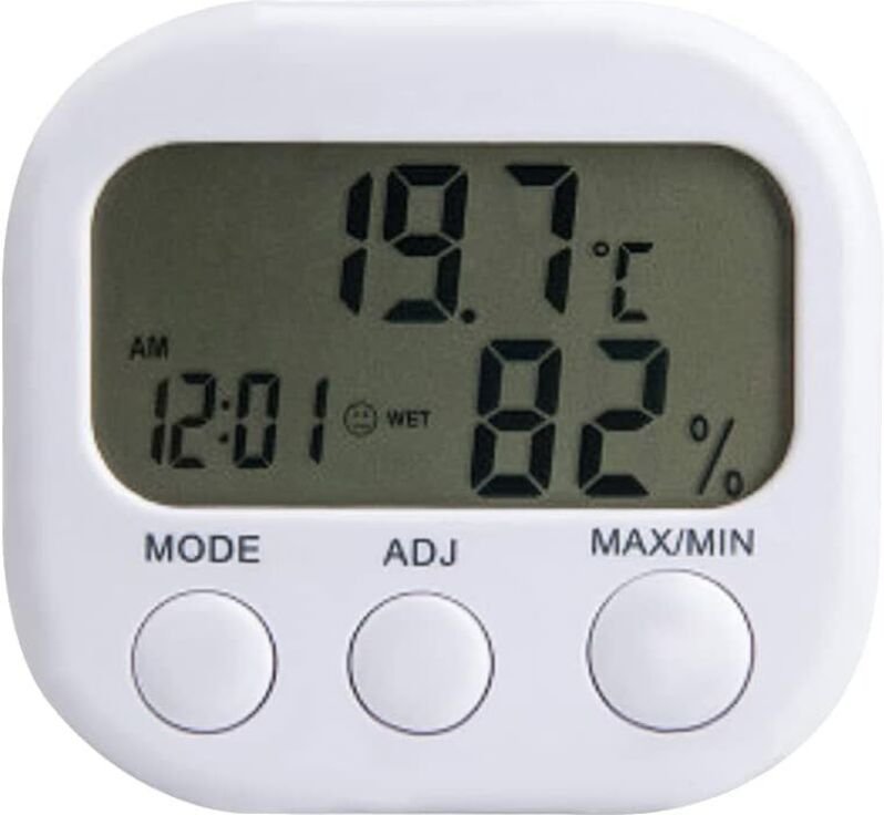 X digitales LCD-Thermometer für drinnen und draußen, Hygrometer, Luftfeuchtigkeitsuhr –55 °c – 70 °c, LCD-Anzeige. - Lnt...