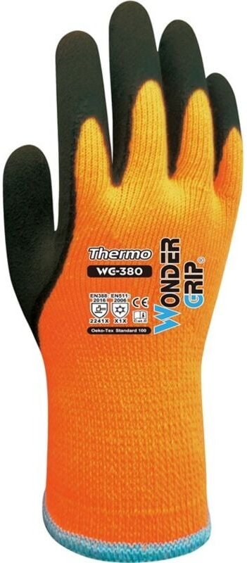 Triuso Handschuhe WonderGrip Thermo orange 9/L