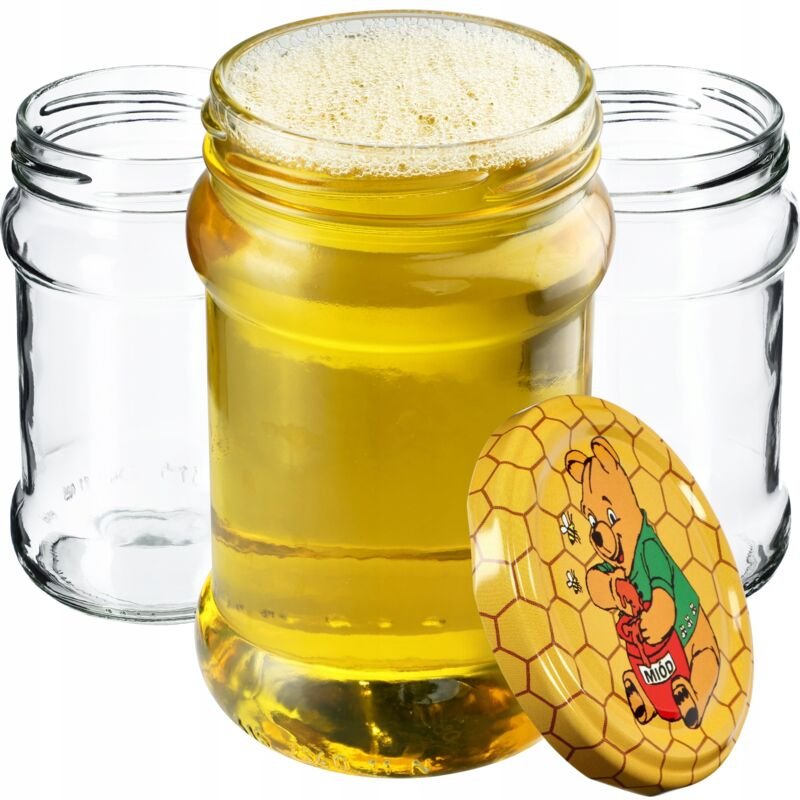 Kadax - kleine Einmachgläser 315 ml, fi66, Gläser für Honig, Marmeladengläser mit Deckel, Luftdichte g