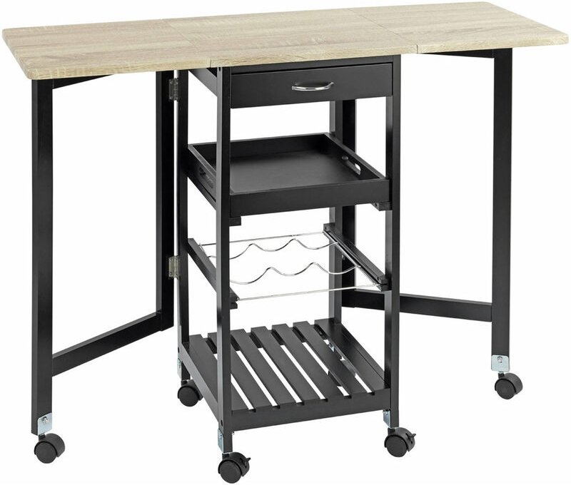 Küchenwagen auf Rollen, aufklappbar