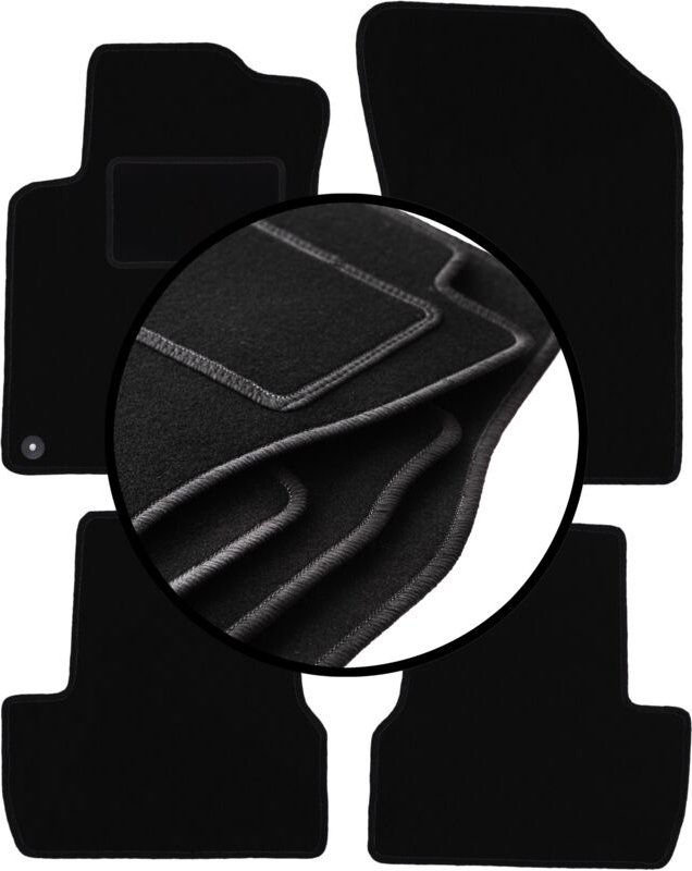 Komplettset Veloursmatten für: Citroen C3 II Schrägheck (2009-2016)