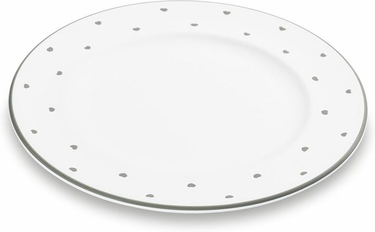 Gmundner Keramik - Herzerl Grau, Dessertteller Gourmet (ø 22cm)