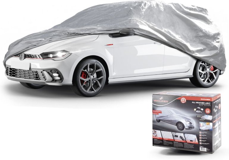 Walser - Autoplane All Weather Light, PKW-Abdeckplane Vollgarage Größe m, hellgrau