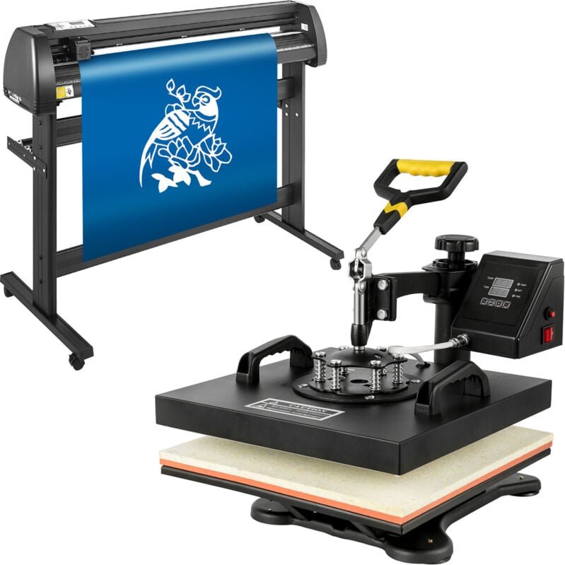 Thumbnail - 5-in-1-Hitzepresse, 1800 w, 38 x 38 cm, Vinyl-Schneidemaschine, 1350 mm, rotierende Hitzepresse für T-Shirts, Tassen, Te...