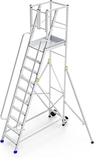 Plateforme Direct-matisere - Mobile Plattformtreppe - 9 Stufen - Maximale Arbeitshöhe. 3.25m - ER5