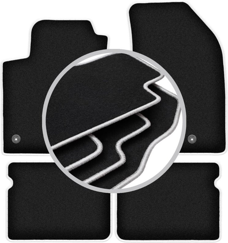 CARLUX-SILVER Autofußmatten für: Fiat Bravo II Schrägheck (2007-2012)