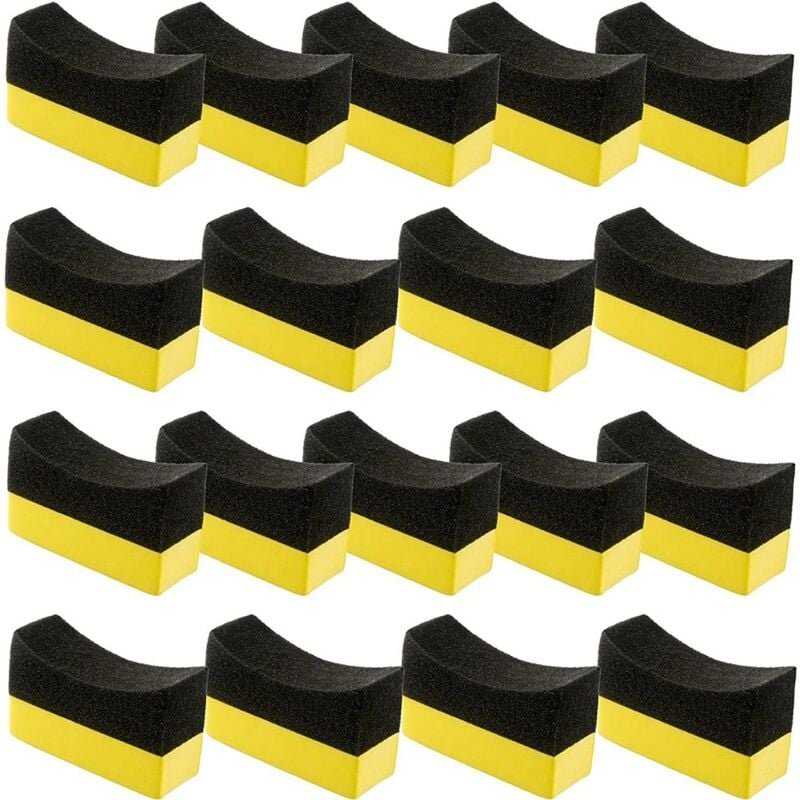 Thumbnail - 18 StüCk Reifen Umkleidung Applikator Pads Glanz Pad Polieren Schwamm für Auto Glas Lackierter Stahl