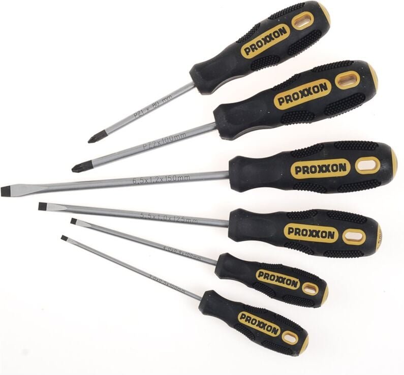 FLEX-DOT-Schraubendrehersätze 6 teilig, Größe 3,0 4,0 5,5 6,5 pz 1+2 - Proxxon