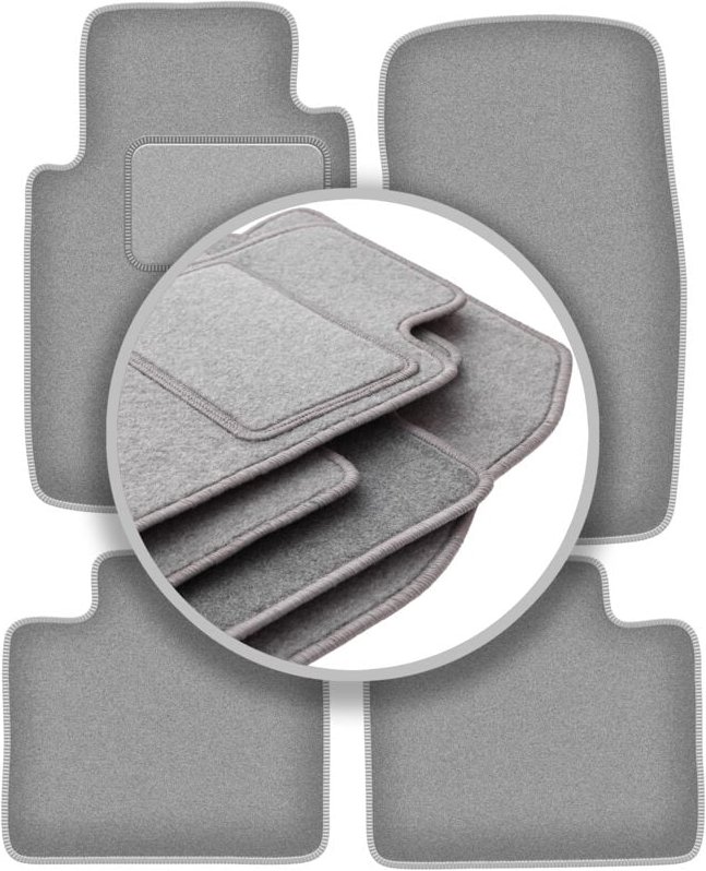 Graue Autofußmatten für: Mitsubishi Pajero II Offroad (1991-1999)