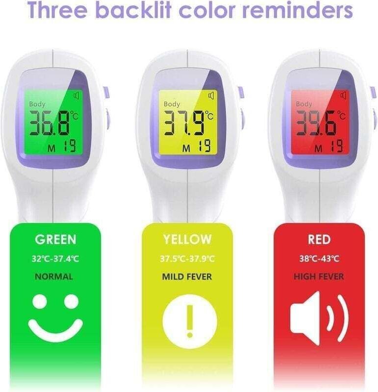 Digitales berührungsloses Infrarot-Stirnthermometer IR-Tools Fahrenheit/Celsius (℉/℃)