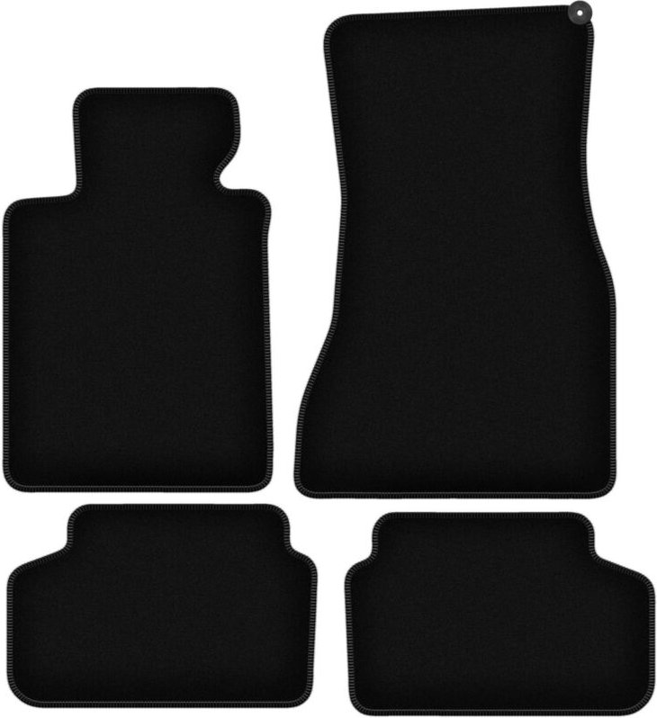 BASIC schwarze Veloursmatten für: BMW 5 G30 Limousine (2017-)