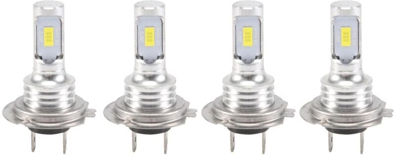 Tlily - 4PCS Mini H7 + Combo LED-Scheinwerfer-Kit Lampen Fernlicht 240W 52000LM 6000K Kit Superweiß
