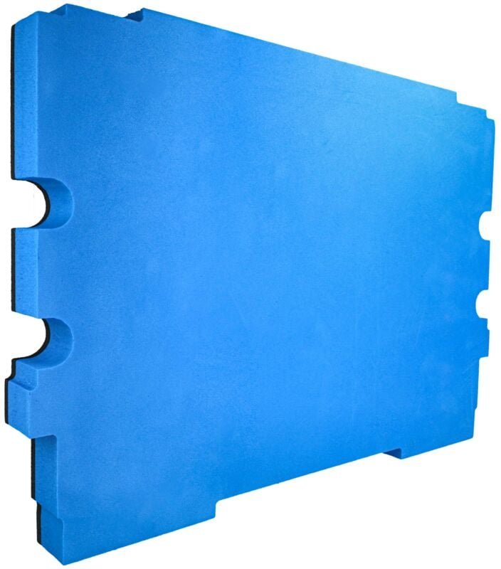 Schaumstoffeinlage kompatibel mit Makita MakPac 1, 2 Werkzeugkoffer - Hartschaum, Schwarz-Blau, 30mm - Vhbw