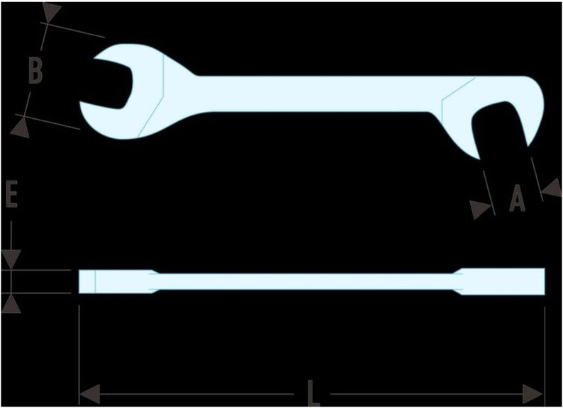 FACOM Maulschlüssel Mikromechanik 3/8