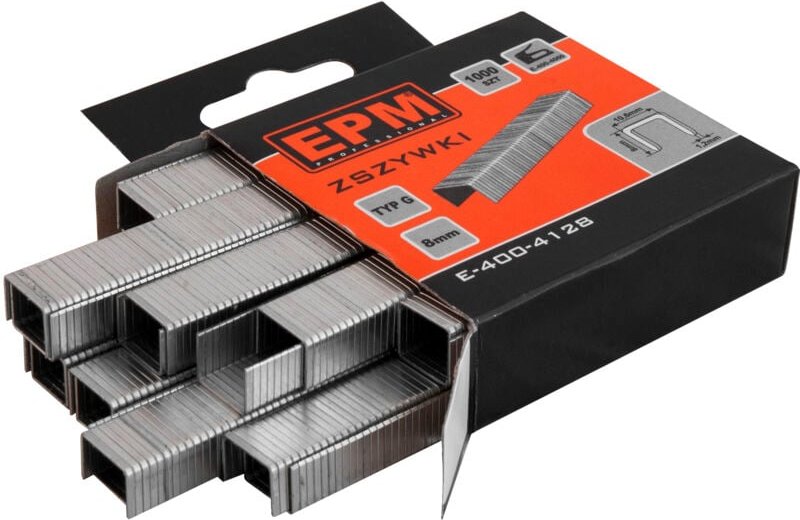 Thumbnail - Heftklammern Typ G 1000 Stück 10,6 mm x 1,2 mm 8 mm – E-400-4128