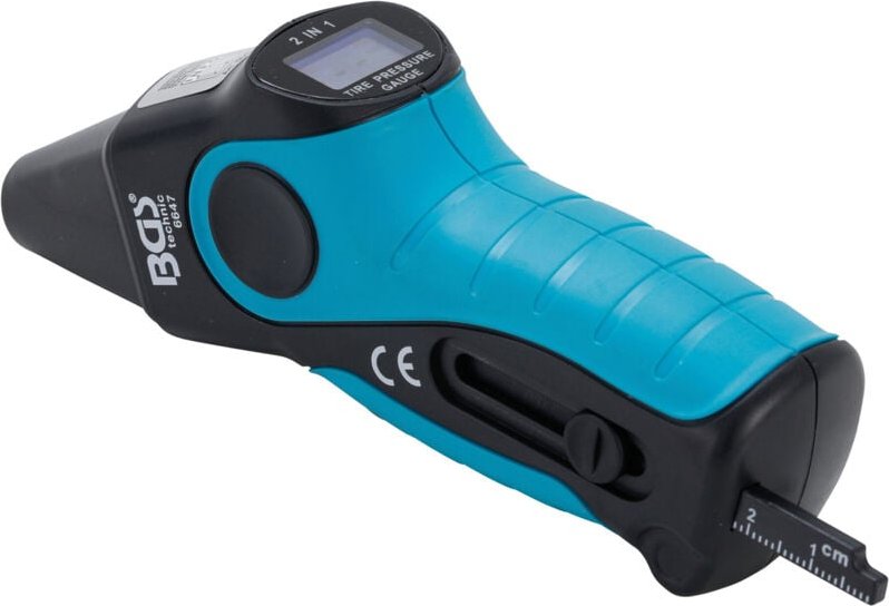 Digitaler Reifendruckprüfer & Reifenprofil-Messschieber '2-IN-1'