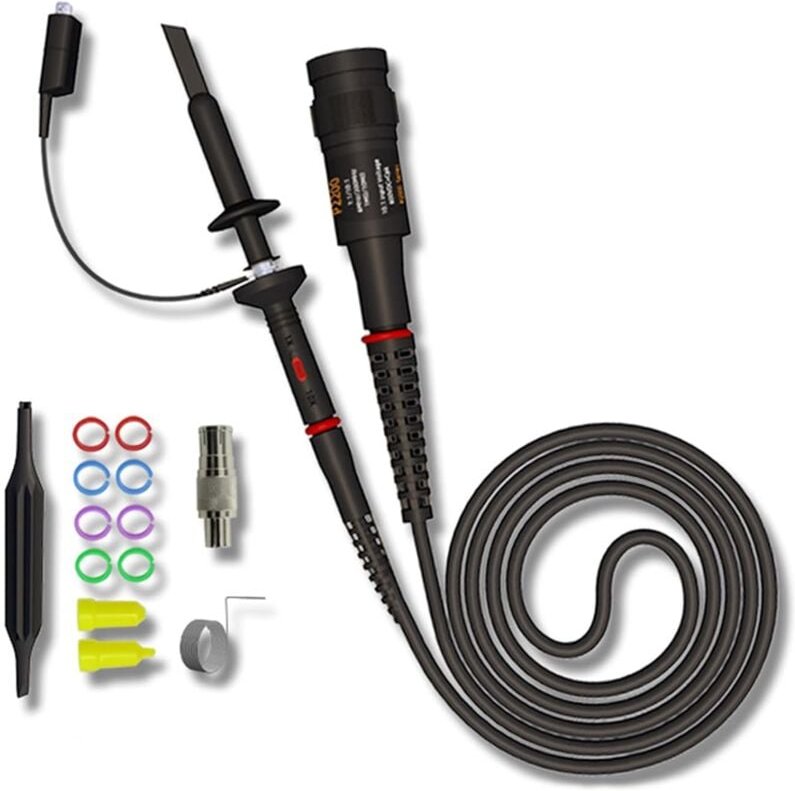 Clip-Tastkopf für P2200-Oszilloskop 200 MHz, vollständig isolierter BNC-Endtastkopf 1X 10X