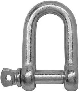 Viso - Gerader Standardschäkel aus verzinktem Stahl Ø6 - MAN6E