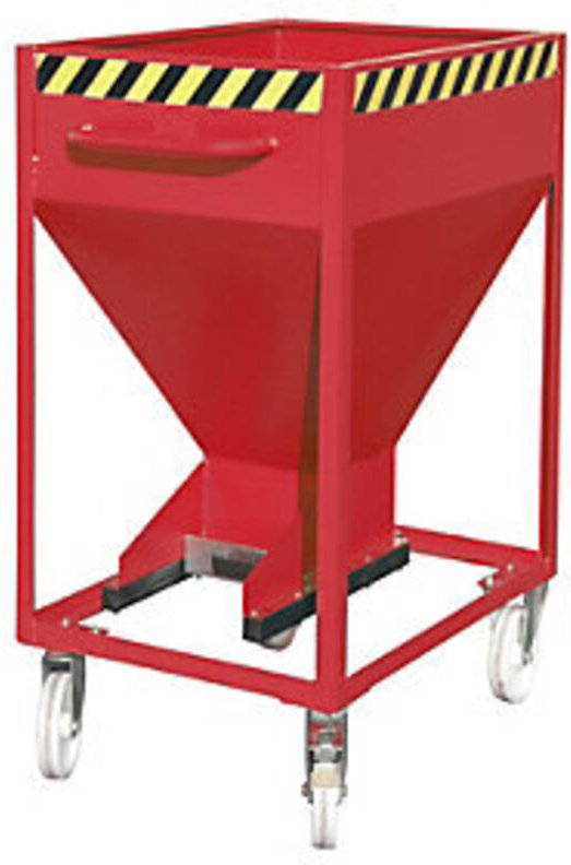 Bauer Silobehälter SR-D 600, lackiert, Feuerrot