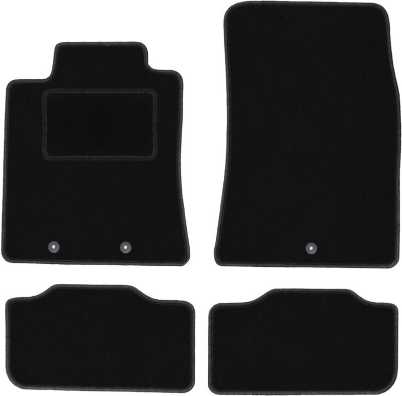 Schwarze Velours-Fußmatten für: Hyundai Genesis G80 Limousine (2013-)