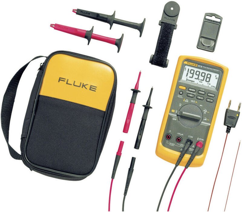 87V/E2 Kit Hand-Multimeter digital cat iii 1000 v, cat iv 600 v Anzeige (Counts): 20000 - Fluke
