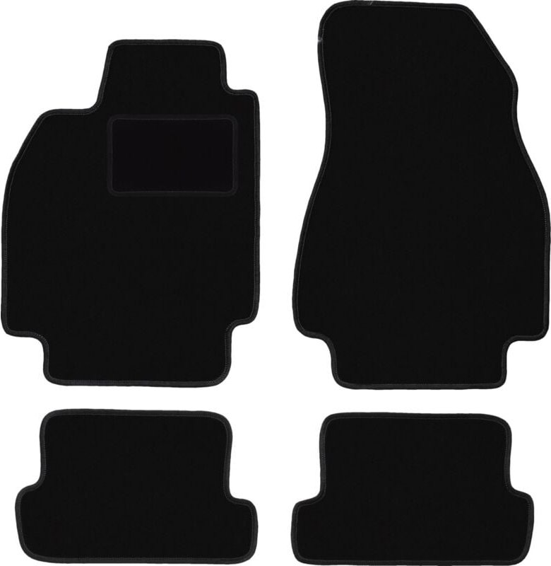 Schwarze Veloursmatten für: Renault Megane II CC Coupé, Cabrio (2003-2010)