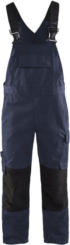 Arbeitslatzhose mit Stretch-Trägern 2695 - Dunkelblau/Schwarz 38