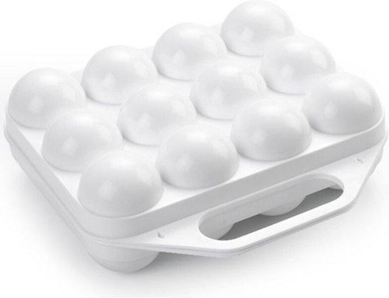 Trade Shop Traesio - Trade Shop - Eierhalter Eierhalter 12 Plätze mit Unterteilung für Plastikeier weiße Box -