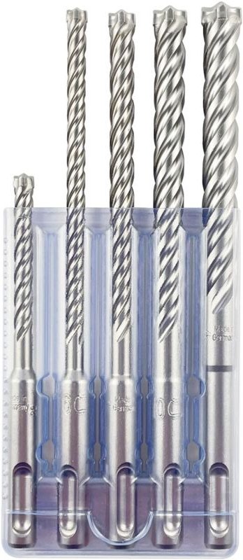 Hammerbohrer-Set rocket 7 SDS-plus 5-tlg 6-12 mm in Kunststoffbox - Projahn