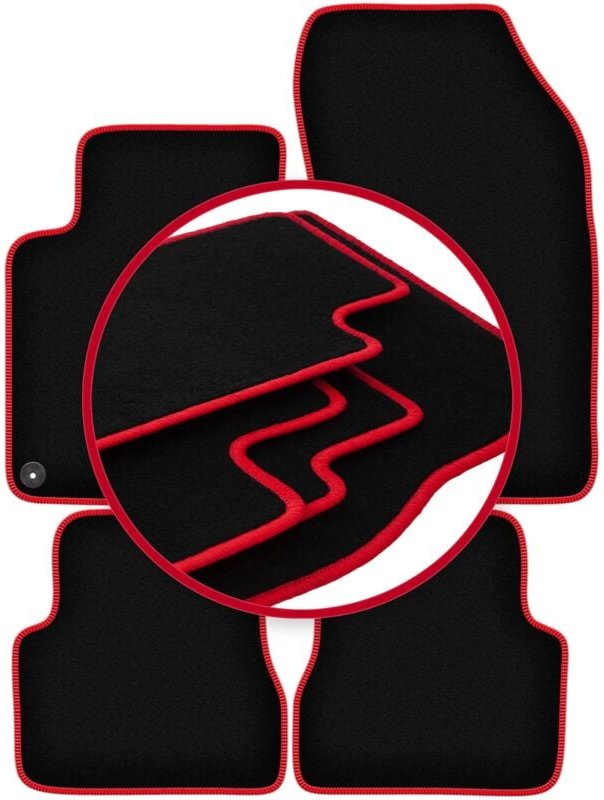 CARLUX-RED Autofußmatten für: Opel Mokka II Crossover (2020-)